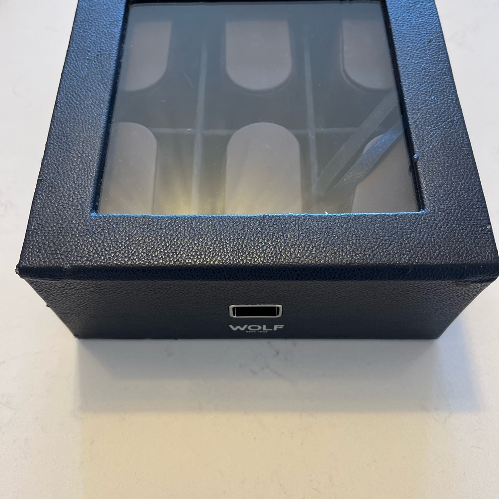 Wolf Black Watch Box